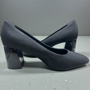 Anne Klein Womens Blanchett Black Dress Pumps - Size 11 Wide